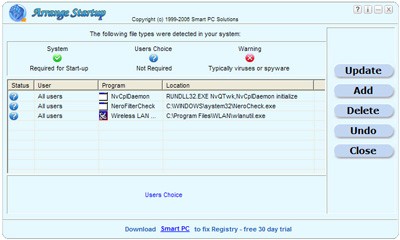 Arrange Startup 2.3 screenshot