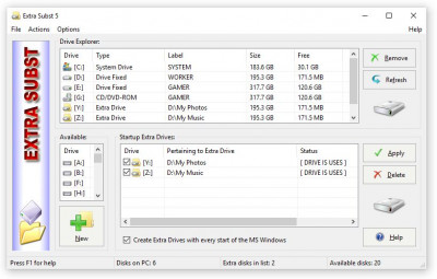 Extra Subst 3.0 screenshot Extra Subst 3.0 screenshot