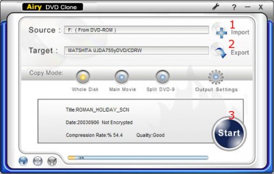 123 DVD Clone 3.0.6.8 screenshot