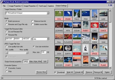 32-bit Picture-Desk Batch Converter 1.1c screenshot