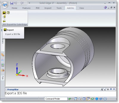 3DS Export for Solid Edge 1.0 screenshot