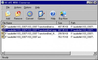 4U AVI MPEG Converter 5.8.2 screenshot