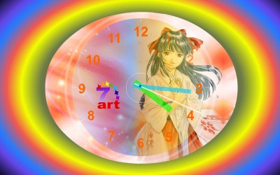 7art Anime Clock ScreenSaver 1.0 screenshot