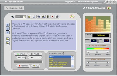A1 SpeechTRON 1.0 screenshot