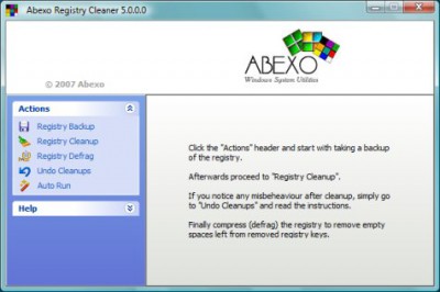 Abexo Registry Cleaner 5.3.1 screenshot