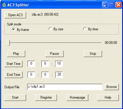 AC3 Splitter 1.2.0.9 screenshot