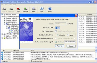 Active Partition Recovery 6.5.0.0 screenshot