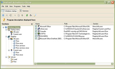 ActiveStartup Deluxe 1.21 screenshot