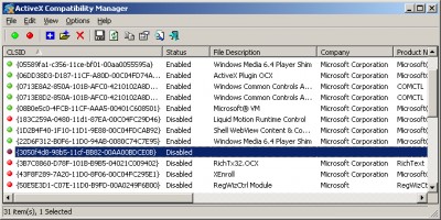 ActiveX Compatibility Manager 1.00 screenshot