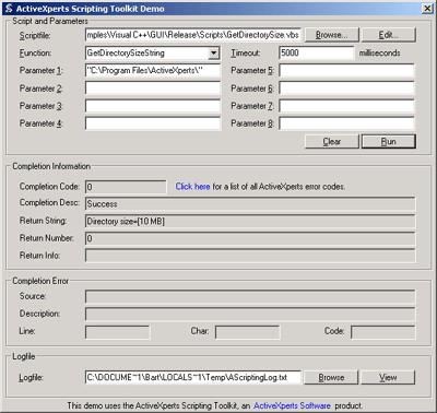 ActiveXperts Scripting Toolkit 2.1 screenshot