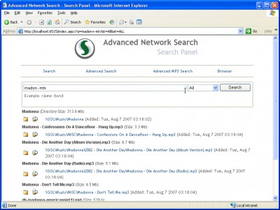 Advanced Network Search 2.5.2 screenshot