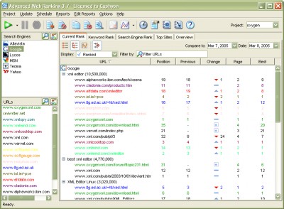 Advanced Web Ranking 7.5 screenshot