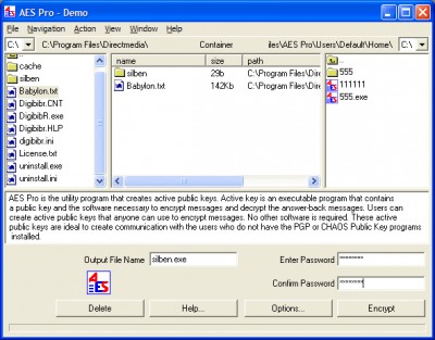 AES Pro 5.5 screenshot