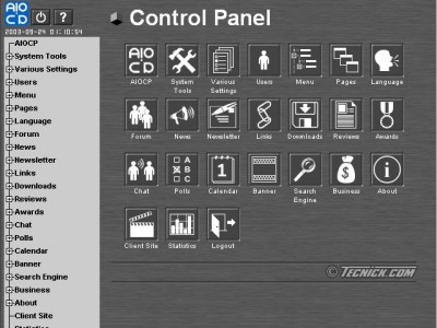 AIOCP (All In One Control Panel) 1.4.001 screenshot