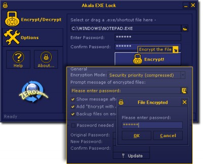 Akala EXE Lock 3.20 screenshot