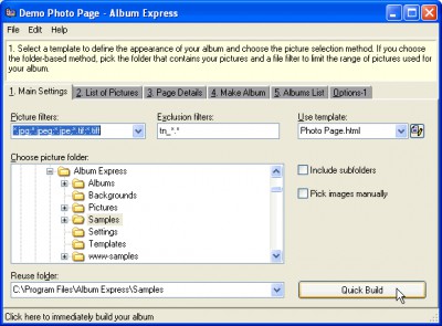 Album Express 4.0 screenshot