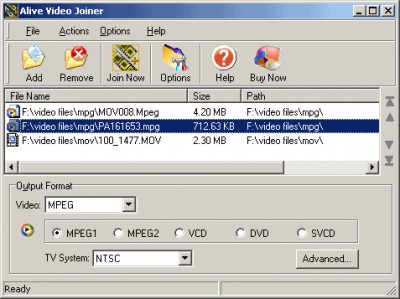 Alive Video Joiner 1.2.8.2 screenshot