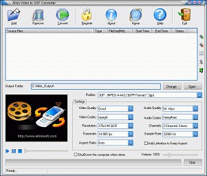 Allok Video to 3GP Converter 6.2.0603 screenshot