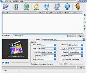 Allok Video to MP4 Converter 6.2.0603 screenshot