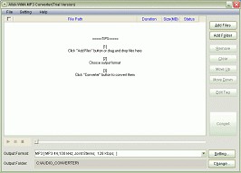 Allok WMA MP3 Converter 1.1.0 screenshot