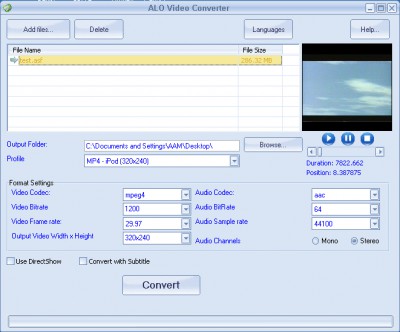 ALO Video Converter 7.1.50 screenshot