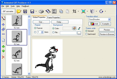 Animated GIF producer 5.2.04 screenshot