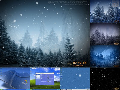Animated SnowFlakes Screensaver 2.9.5 screenshot