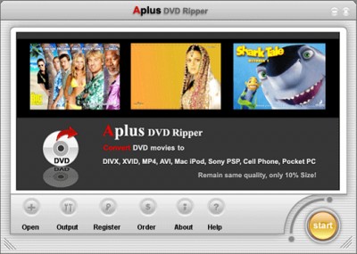 Aplus DVD Ripper 6.003 screenshot