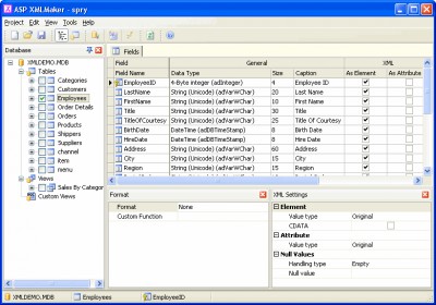ASP XMLMaker 3.1 screenshot