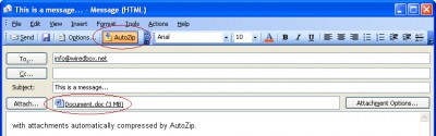 AutoZip for Outlook 2.2 screenshot