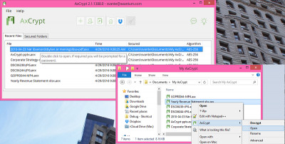 AxCrypt 2.1.1494 screenshot