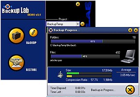 BackupLab 3.1 screenshot