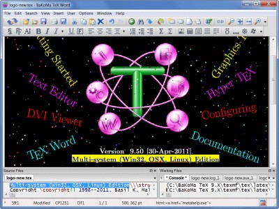 BaKoMa TeX 10.0 screenshot