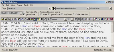 BibleDatabase 2.5.0 screenshot BibleDatabase 2.5.0 screenshot