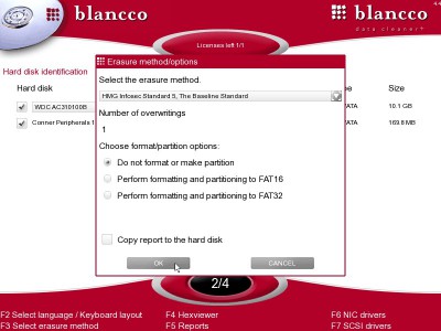 Blancco - Data Cleaner+ 4.6 screenshot