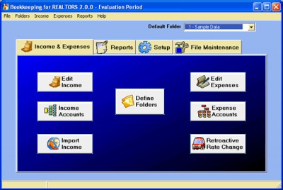 Bookkeeping for REALTORS 2.1.1 screenshot