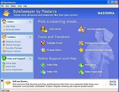 ByteSweeper 2.5 screenshot