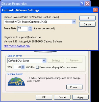 Catfood CamSaver 1.10.0033 screenshot