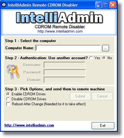 CD ROM Drive Remote Disabler 2.0 screenshot