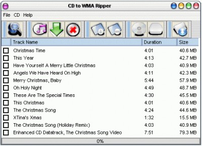CD to WMA Ripper 1.0 screenshot