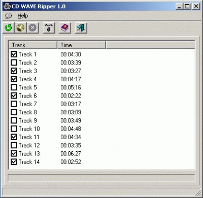 CD WAVE Ripper 1.0 screenshot