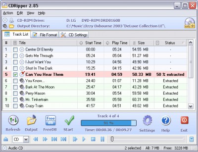 CDRipper 2.86 screenshot