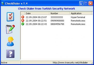 CheckDialer 1.4 screenshot