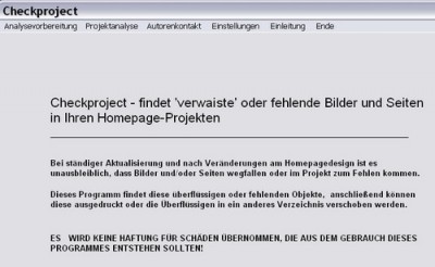 Checkproject 4.2 screenshot