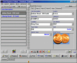Coin Organizer Deluxe 4.12 screenshot