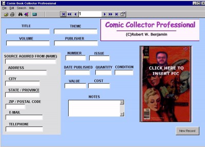 Comic Collector Professional 12.0 screenshot