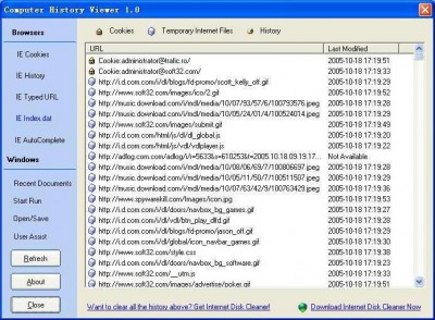 Computer History Viewer 1.1 screenshot
