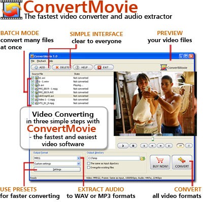 ConvertMovie 3.0 screenshot