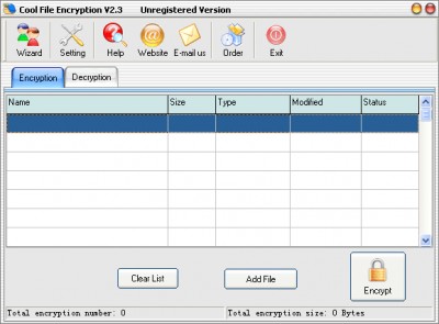 Cool File Encryption 2.4 screenshot