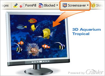 Crawler 3D Tropical Aquarium Screensaver 4.5 screenshot